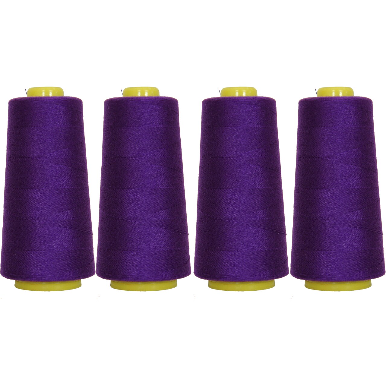 Threadart Polyester Serger Thread - 2750 yds 40/2 - 4 Cone Bundle Pack - 56 Colors Available -